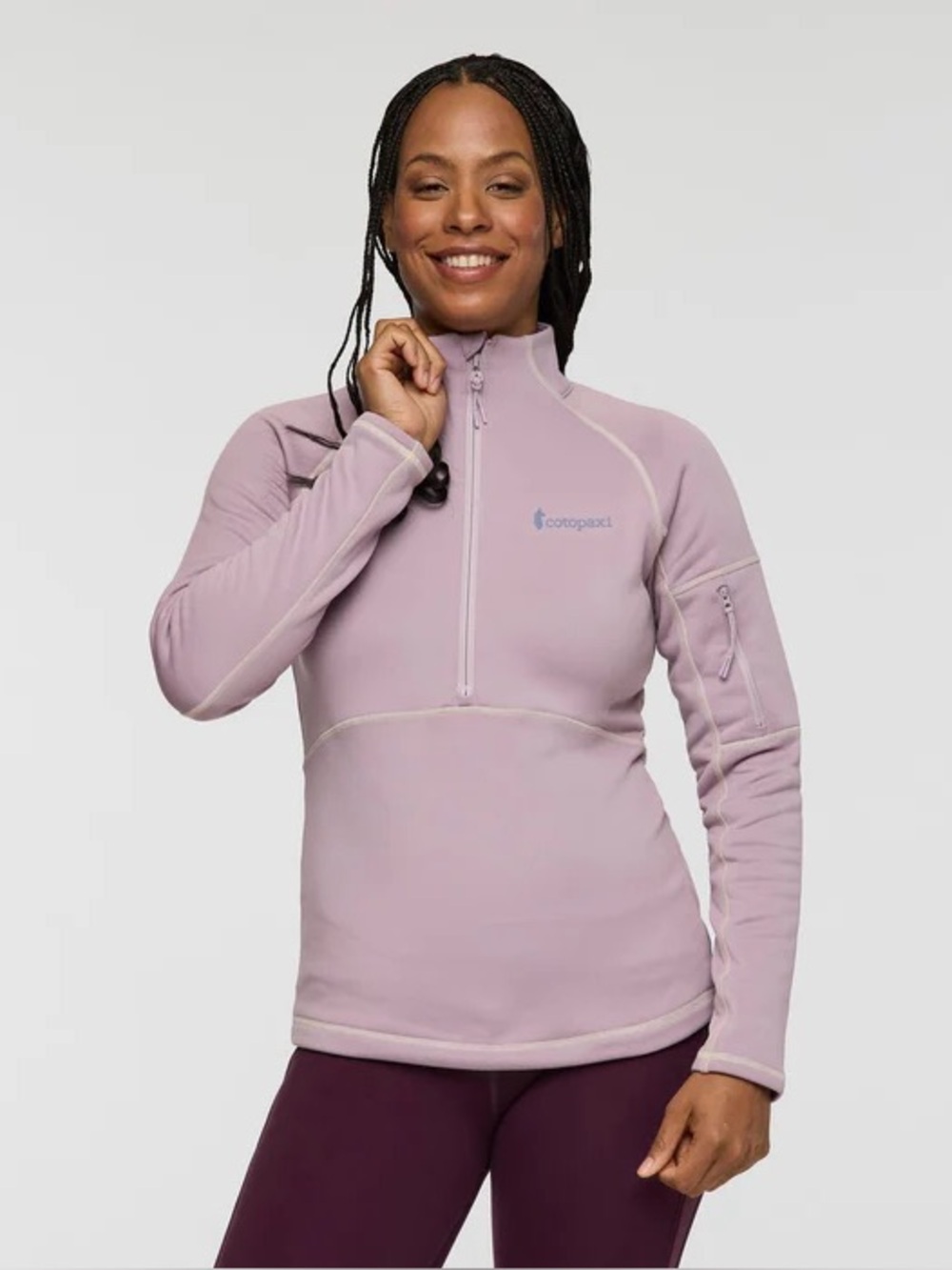 Cotopaxi Tempa Half-Zip Fleece Pullover Quartz 💗💜